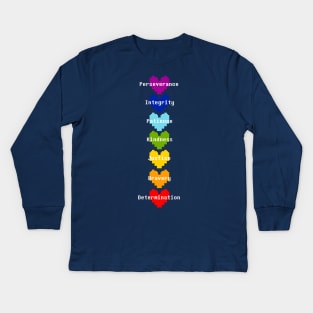 Undertale Human souls Kids Long Sleeve T-Shirt